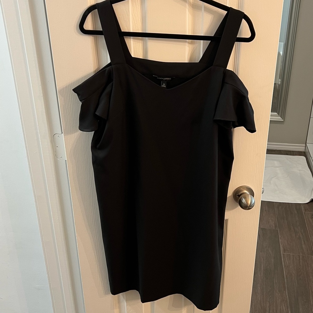 Perfect LBD Banana Republic Cold Should Black Dress 10